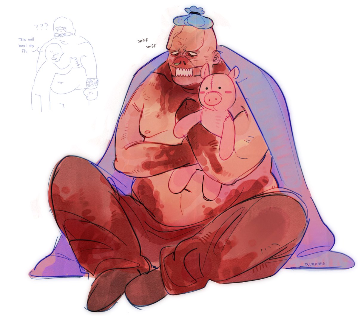 dulxelexhe's tweet photo. feeling hella sick rn so i drew chris sick too #outlast https://t.co/JeImrnZxNa