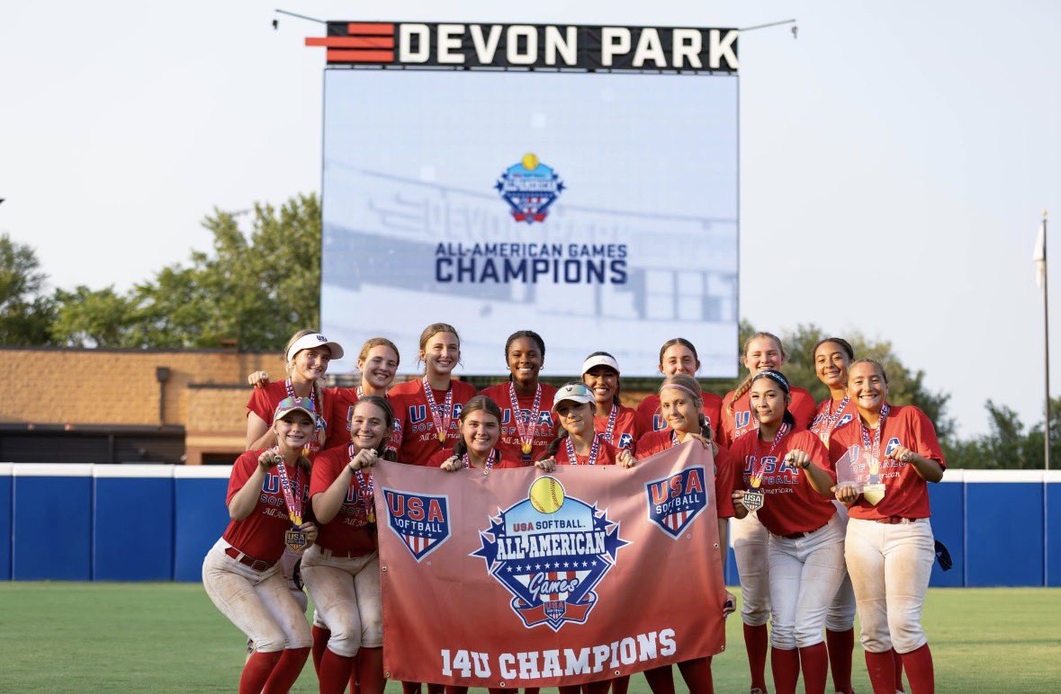 kynleeFelder21's tweet photo. ๐ฅUSA All-American champions! ๐ฅHad so much fun this past week with region 5 stars!โญ๏ธ๐ฅ๐บ๐ธ #classof2029 #usagames #allamerican https://t.co/nyf8Em3w96