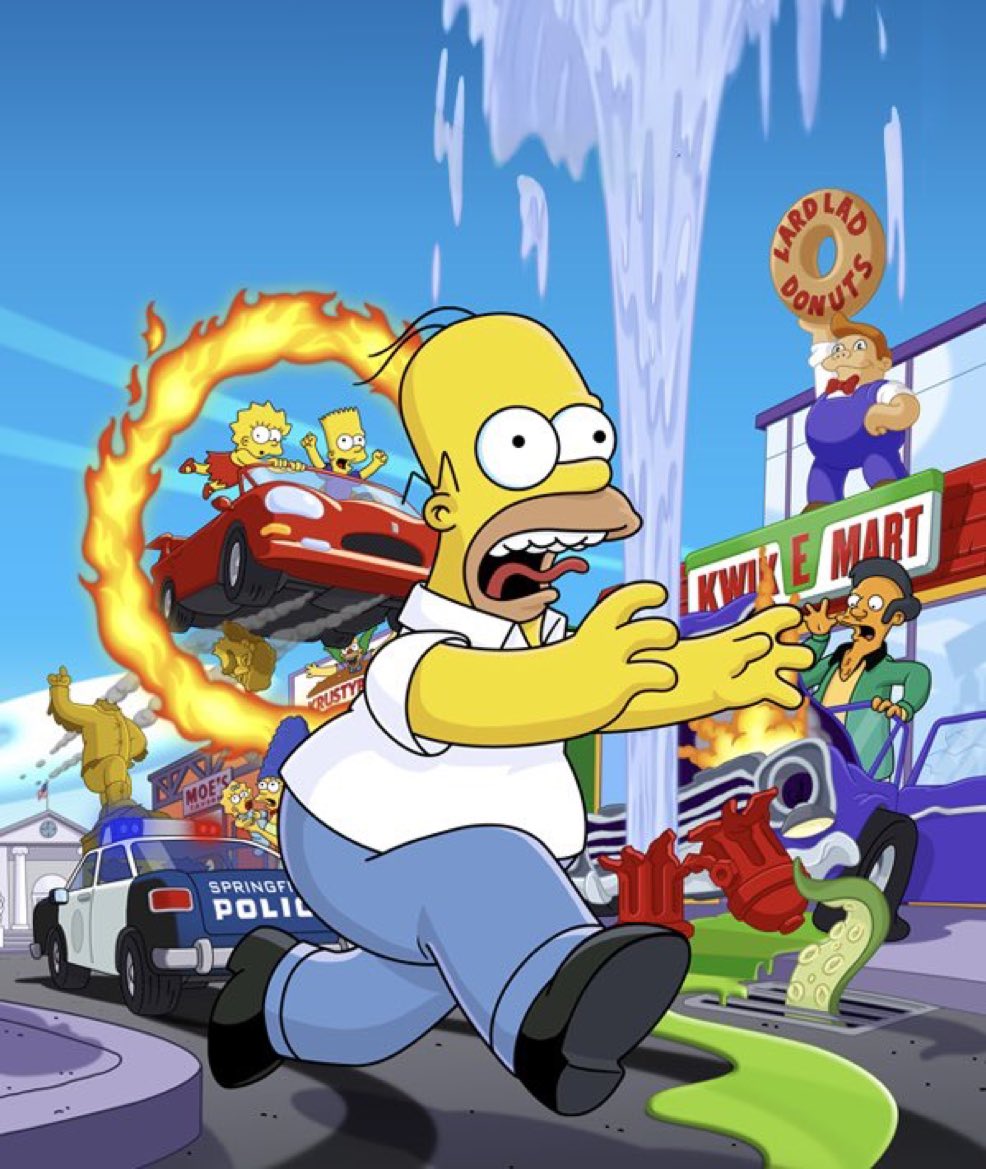 DiscussingFilm's tweet photo. Matt Groening teases that ‘THE SIMPSONS: HIT &amp; RUN’ game will be revived.

“I think the original game is coming back in some form.”

(via: @empiremagazine) https://t.co/HNzlvKyrMk