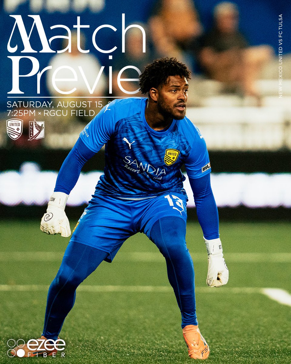 NewMexicoUTD's tweet photo. Route 66 Showdown 🤠

The Black &amp; Yellow hosts FC Tulsa tomorrow at 7:30pm. Get caught up ahead of the match: https://t.co/Hl5iJ6uYL8 https://t.co/VogacCOfet