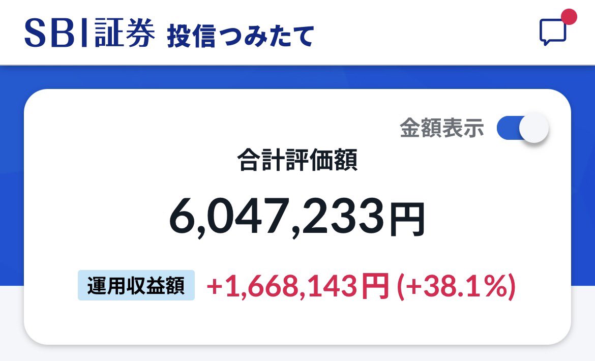 miggy_pad's tweet photo. 新NISAの定期報告です！
4ヶ月で＋100万円…
前は半年かかったのに今回は4ヶ月？
これが資産の加速ってやつ？
今年の目標は積立含めて666万円にしようかな笑

#新NISA https://t.co/ZAZp8vH6Xg