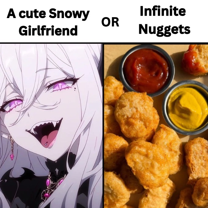 SnowVtuber_'s tweet photo. Choose wisely… there are no wrong answers. 😂 https://t.co/MDqSs6sm7v