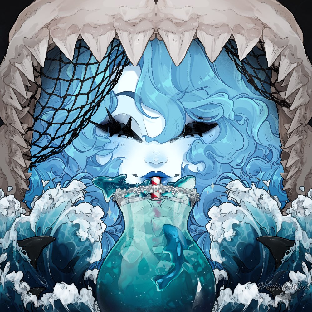 BewitchedInk's tweet photo. 🤍🦈 SHARK SIPS ICONS 🦈🤍

Comes as a standard Ocean Blue, or Shark Attack~

🔪💲150
🔪 Multi Slots
🔪 Closing Fri Aug 21st
🔪 Human or Anthro
🔪 All genders always welcome

   Comment “CLAIM“ for a slot
   ♡ shares are very appreciated ♡ https://t.co/vU4PPCpreE