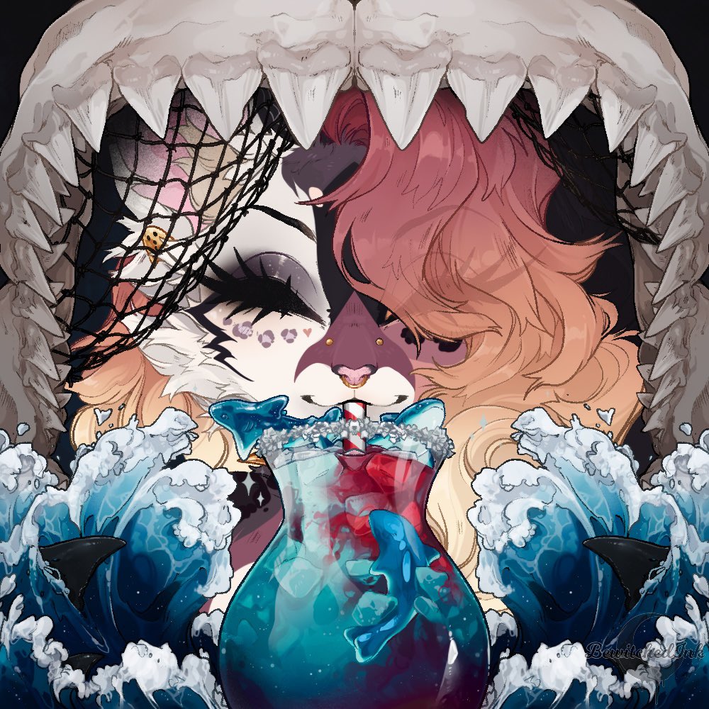 BewitchedInk's tweet photo. 🤍🦈 SHARK SIPS ICONS 🦈🤍

Comes as a standard Ocean Blue, or Shark Attack~

🔪💲150
🔪 Multi Slots
🔪 Closing Fri Aug 21st
🔪 Human or Anthro
🔪 All genders always welcome

   Comment “CLAIM“ for a slot
   ♡ shares are very appreciated ♡ https://t.co/vU4PPCpreE