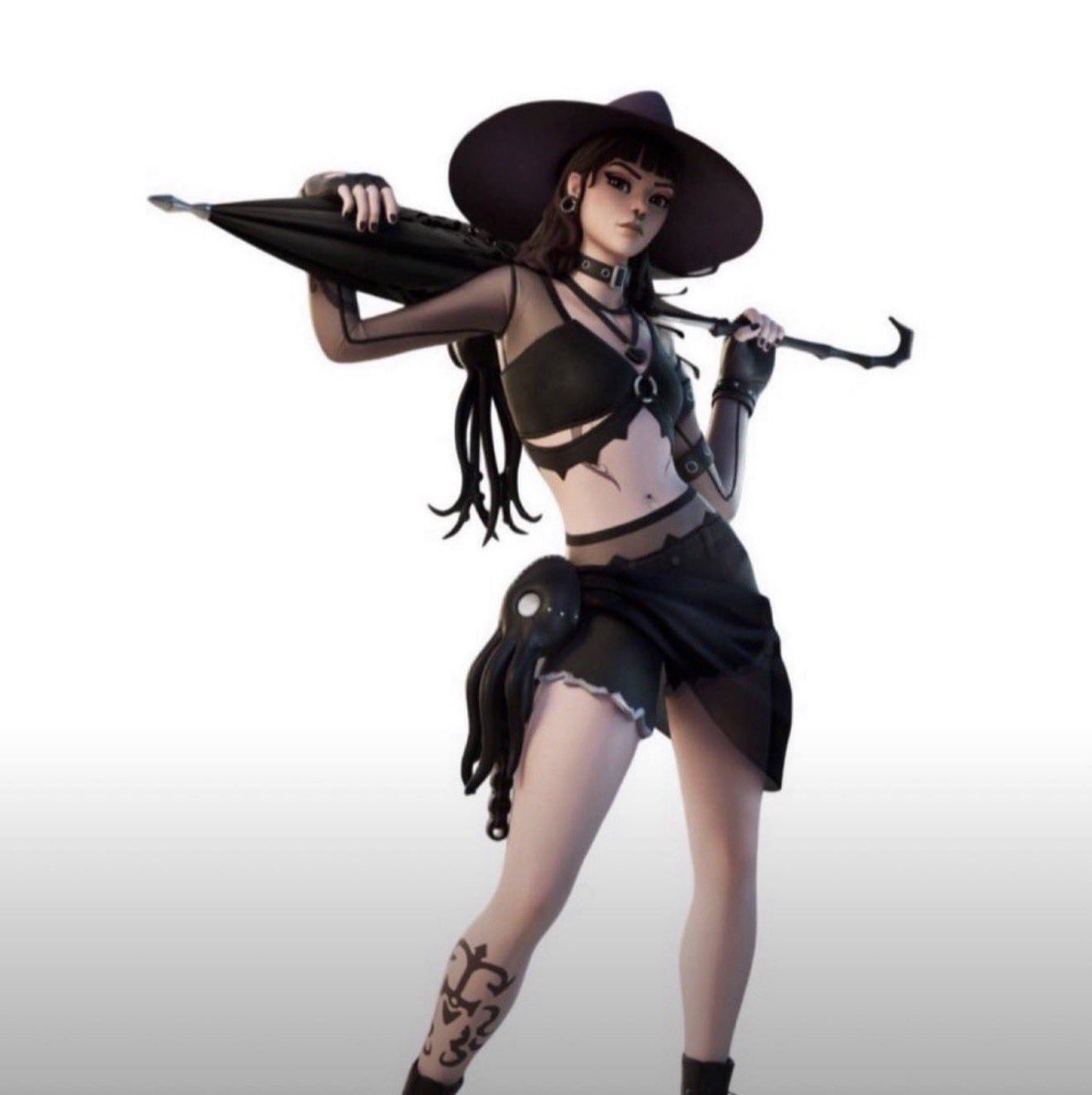 gothhly's tweet photo. @Fortnite Day 31: Asking Fortnite to bring back Phaedra crew pack.🖤 https://t.co/YpJJV5L9ZH