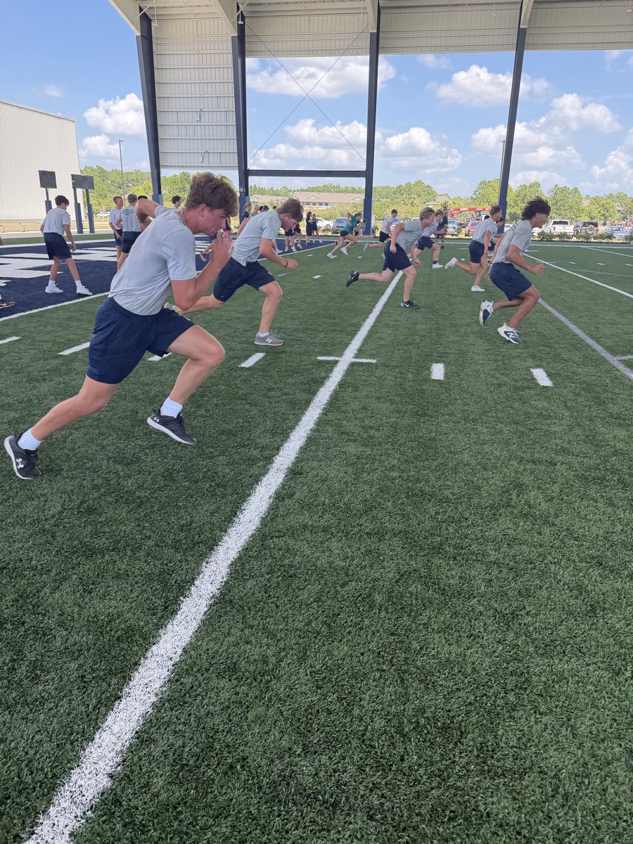 FinsBaseball's tweet photo. A little 4th Block work today. ⚾️💪

Building habits. Getting better. 
#BlueCollarBaseball https://t.co/pvawWwz76B