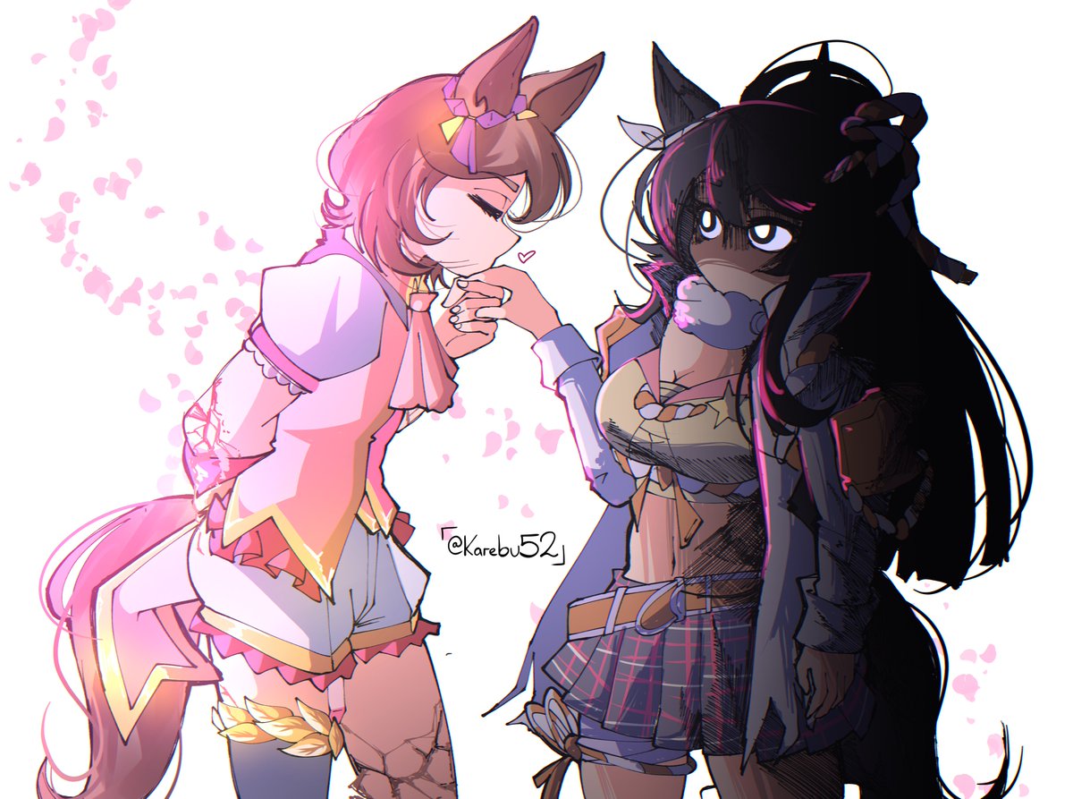 Karebu52's tweet photo. The Crystal Sakura and the Beast Dressed in Shadows 

#umamusume #ウマ娘 https://t.co/tlHIPEFNKc