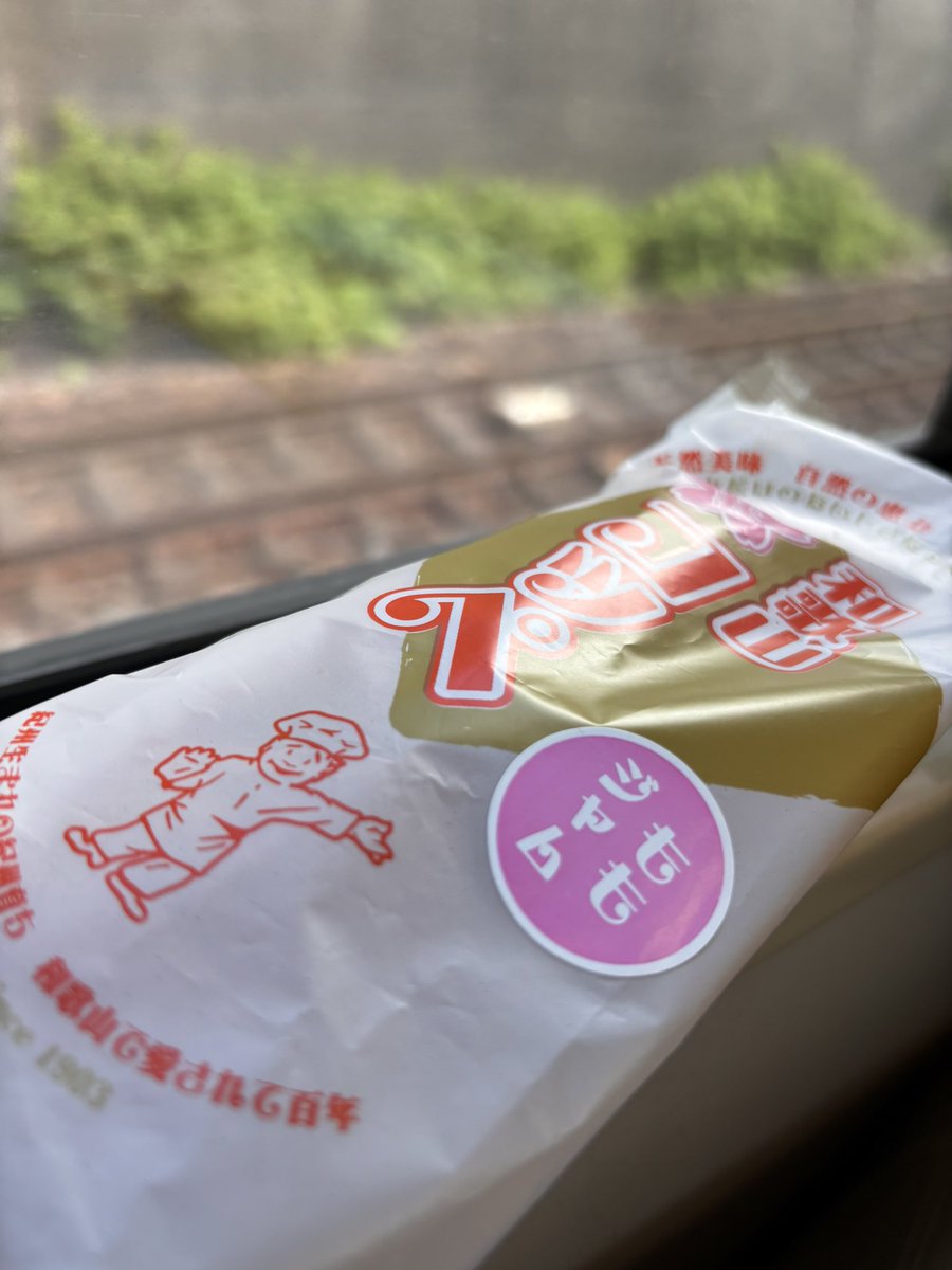朝一番から電車に乗ってます これは昨日オークワで買った和歌山の