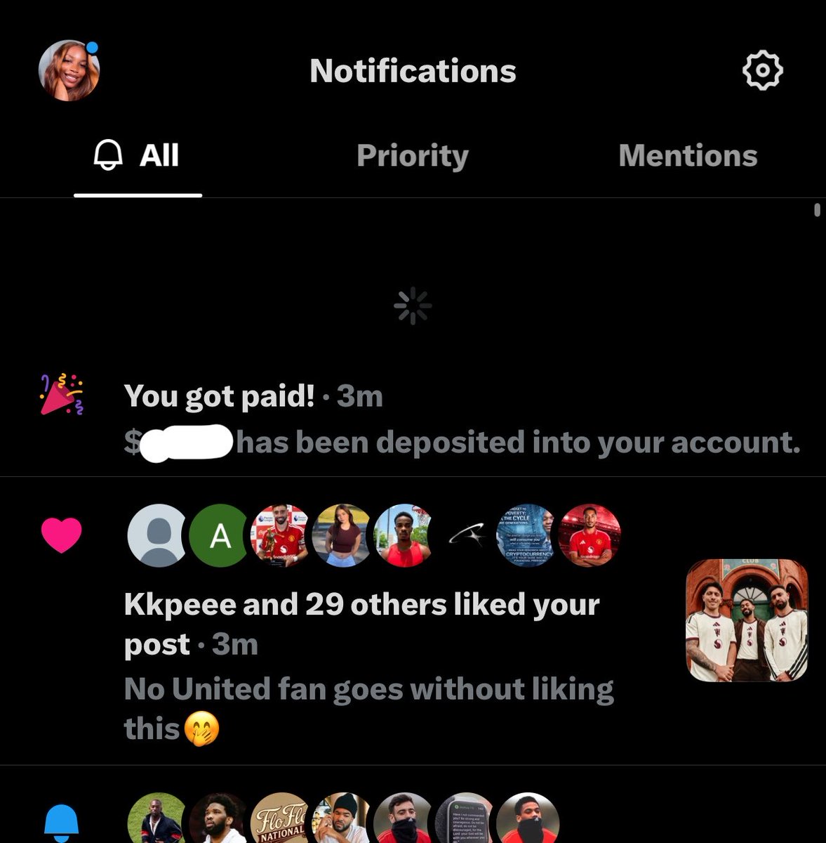 sandhee10's tweet photo. Get innn!!!!!!
First payment in the bag😭😭😭 https://t.co/1IbM1NbeEU