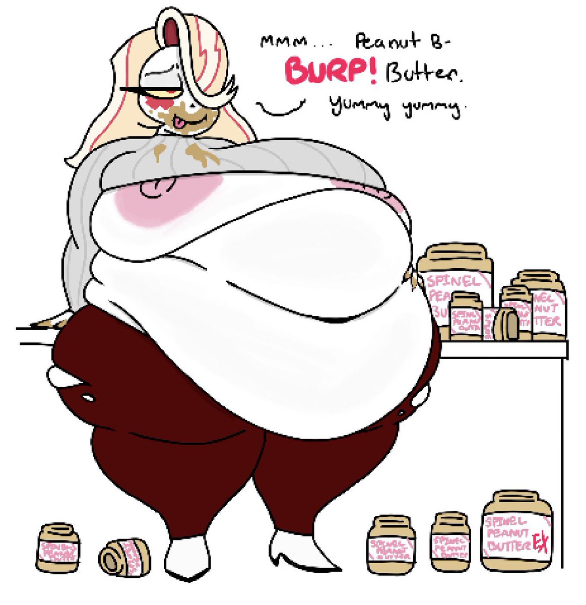THESLASHFIVE1's tweet photo. Sara Morningstar gotta stop eating peanut butter. https://t.co/h3LJ0UNWXT