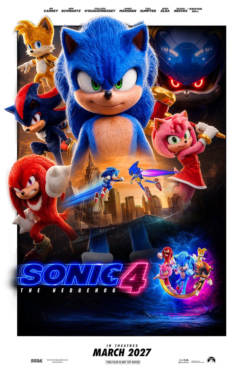 superdavez_3209's tweet photo. 🚨MY NEW POSTER OUT NOW!🚨

The Clock is ticking… it’s almost time!
#SonicMovie4 💎💙🩷 • March 19, 2027

[Poster by: Me] • #SpiderMan https://t.co/q2HUEMnGCg