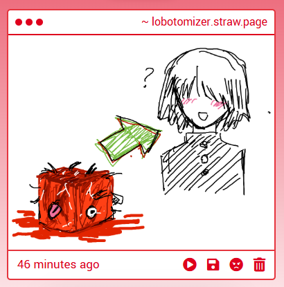 _lobotomyclinic's tweet photo. omg THANK YOU for turning him back into his original form after he got turned into a flesh cube this is SO kind of you I love you anon 😍😍☺️☺️☺️☺️ https://t.co/imHAS9ScIe