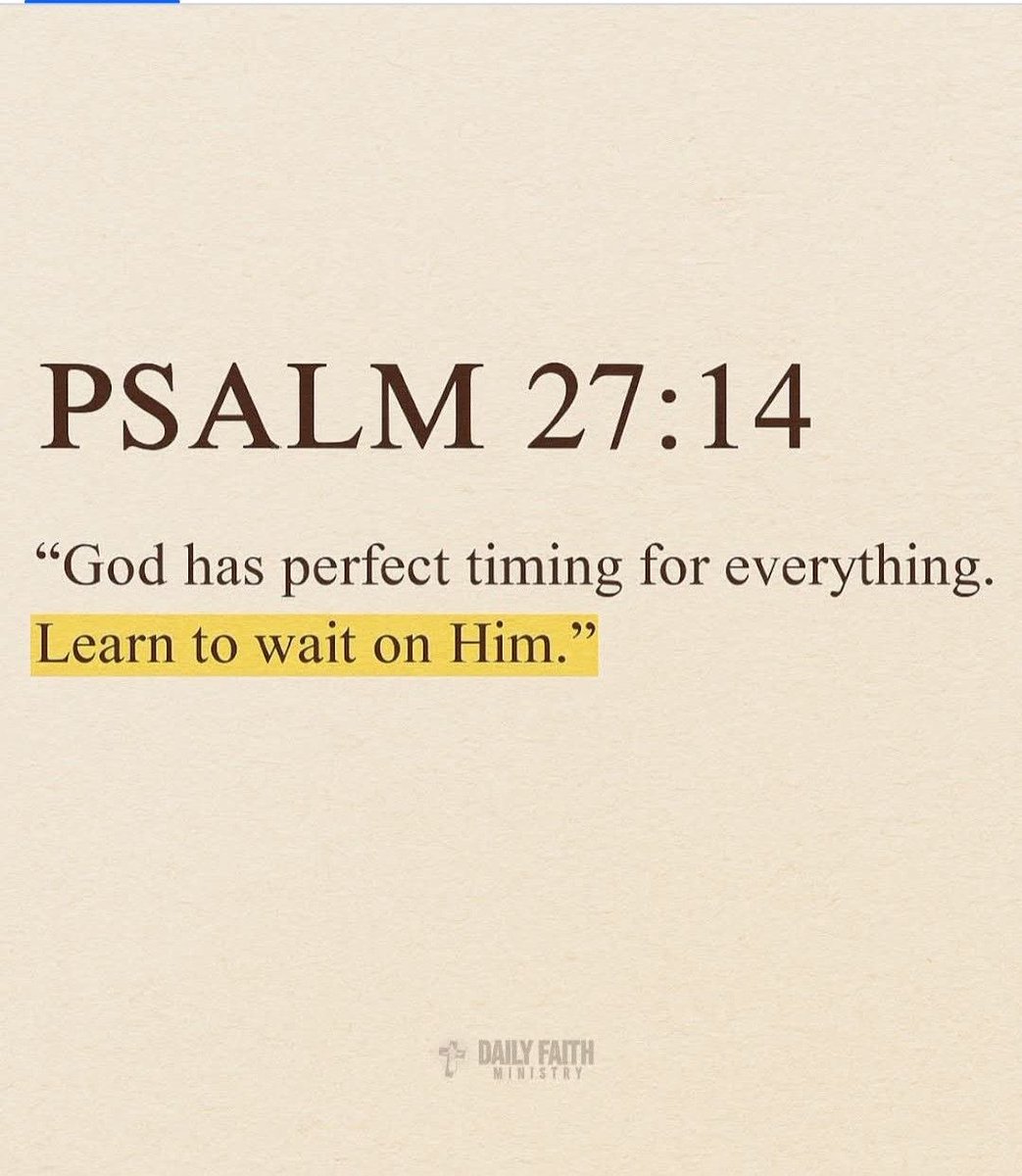 maihealjallow's tweet photo. PSALM 27:14 https://t.co/CnnV9ONAT7