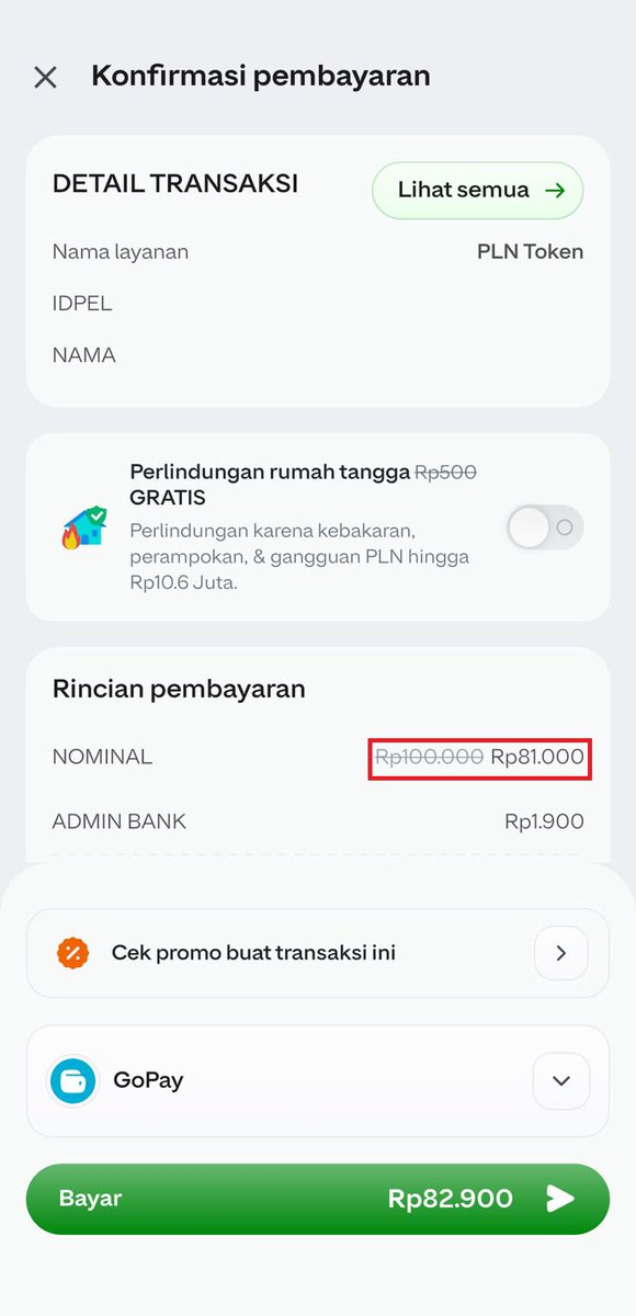 adena_fey's tweet photo. Realita anak kos: nunggu notif "token hampir habis" jam 11 malam. Solusinya? Buka GoPay, top up 81 ribu, beres. 5 menit kemudian lampu nyala lagi dan drama mati lampu gagal tayang #GOPAYTOKENPLN81RIBU https://t.co/19NvR2w9vY