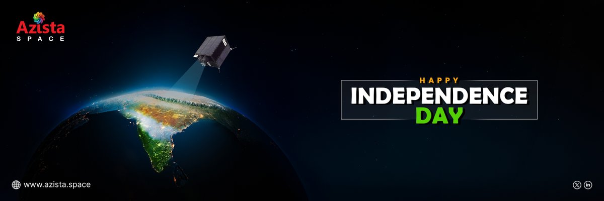 azistaspace's tweet photo. From Earth to Infinity, Celebrating Freedom!
Azista Space wishes you all a Happy Independence Day! Let’s keep reaching new heights - on Earth and beyond the stars.
#IndependenceDay #15August #AzistaSpace #Space https://t.co/72HUSQiHvc