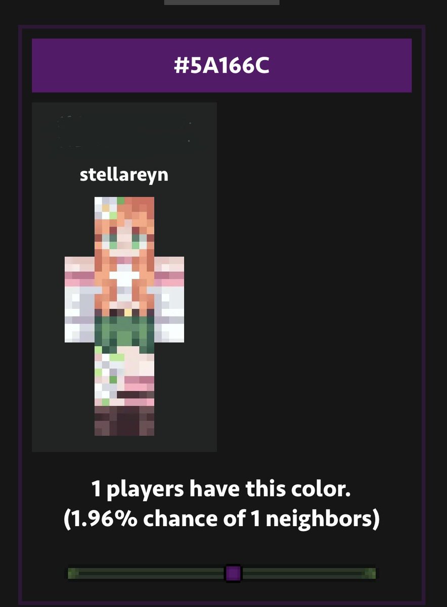 idkstellareyn's tweet photo. So uhhh apparently I’m the only person with my locator bar colour in Minecraft lol https://t.co/26k7QKbB9E