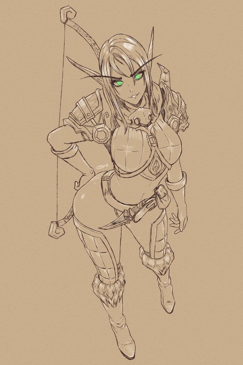Dariah_FS's tweet photo. Dariah returns 🏹
First complete piece after a long hiatus 

#WorldofWarcraft #Warcraft #fanart #dariah_flamestalker https://t.co/RO2DS8bViC