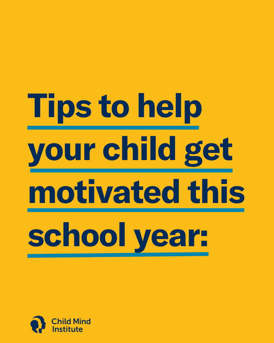 childmindinst's tweet photo. "Why won't they just try harder?" is one of the most common questions we hear from parents — but motivation issues are rarely about willpower.

Our guide breaks down practical ways to help kids re-engage with school: praising effort over outcomes, connecting schoolwork to long-term goals, and knowing when it's time to loop in a teacher or outside support.

This is one of several back-to-school resources we're sharing this month, with more tips coming on everything from first-day jitters to homework routines that actually work.

https://t.co/aXYeQZDDQo