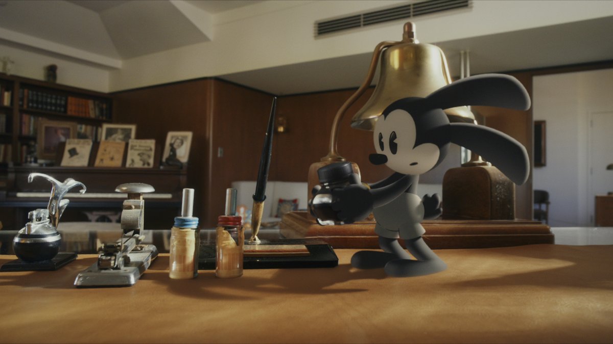 DisneyStudios's tweet photo. #D23 fans get a first look at Oswald, a 3 part mini-series coming to Disney+ February 2027! https://t.co/xixXG8M2SX