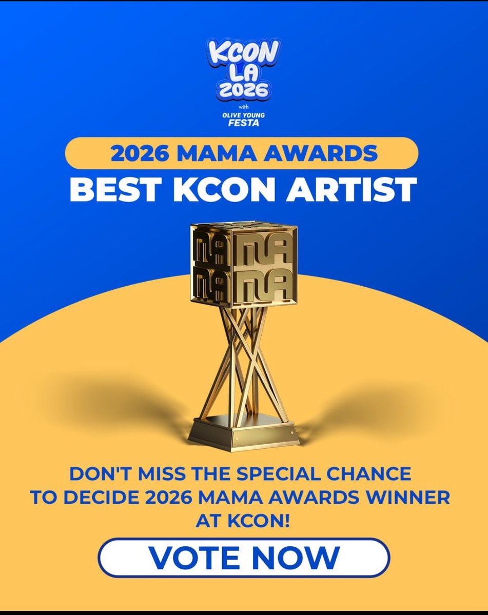 TreasureVotes's tweet photo. #TREASURE is attending KCON LA 2026, where fans can vote for Best KCON Artist. The winner will receive a trophy at the 2026 MAMA Awards. 

@treasuremembers 

See details below 👇 https://t.co/eBTnII3z56
