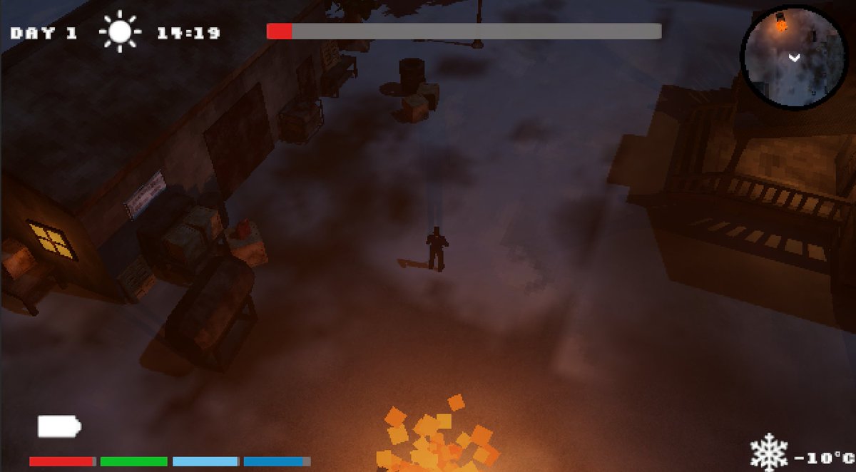 DeadWinterGame's tweet photo. Been working on Dead Winter since the start of the year. Finally got around to adding some visuals. Still fairly rough, but most of the systems are in place. #screenshotsaturday #indiedev #gamedev https://t.co/lpmiOjYzG3