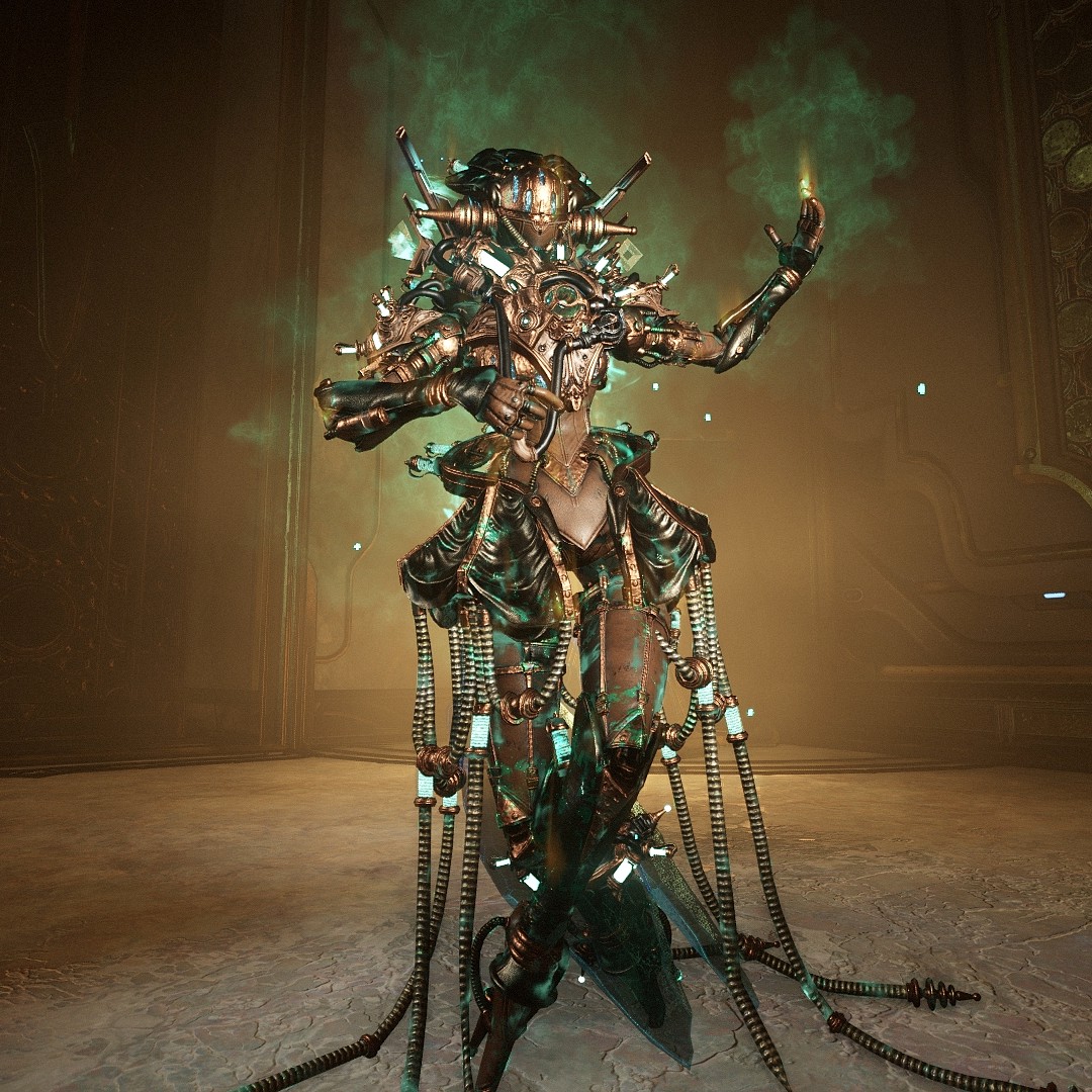 capybarasarah's tweet photo. Oxidized Copper Gyre, one of my fav fashions ever 🤩
- 
- 
#warframe #warframefashion #gyrewarframe #tennocreate https://t.co/X8OQdyJ2nN