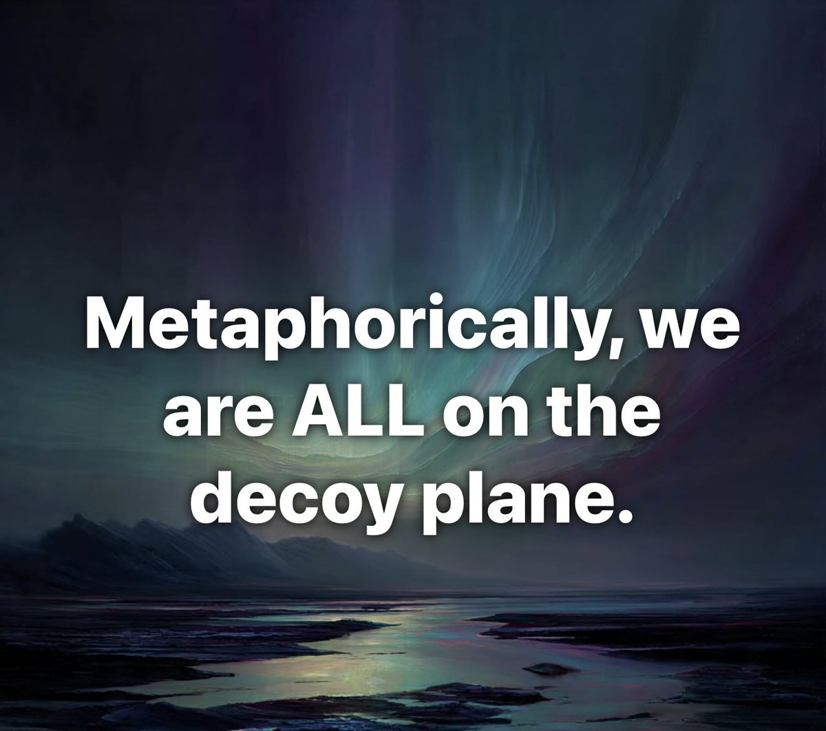 NikonGirl118's tweet photo. #Trump #DecoyPlane https://t.co/qikYfyg6mb