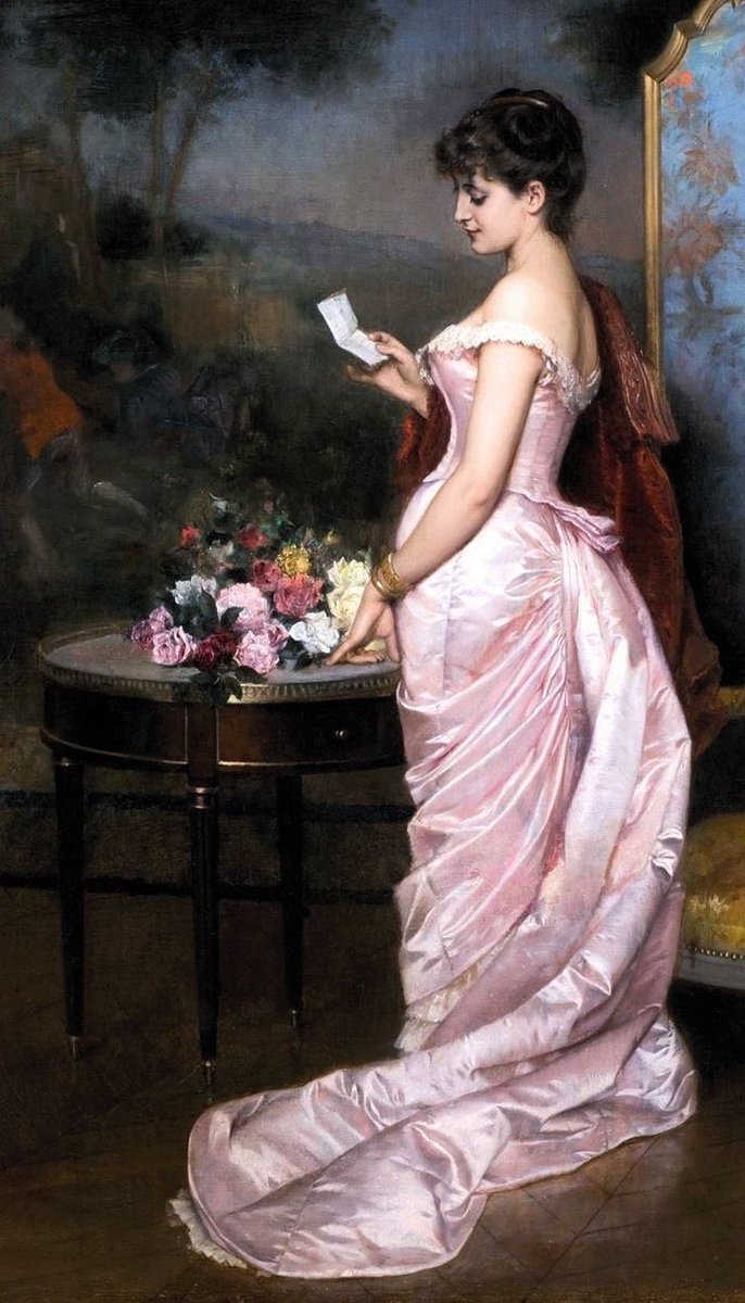 HannahofYore's tweet photo. “The Love Letter” by Auguste Toulmouche https://t.co/GoGOJDlIWl