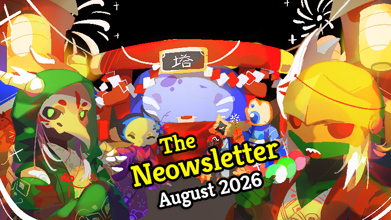 MegaCrit's tweet photo. Summer may be nearing its end, but this month's Neowsletter has just arrived!! 🎇

The August 2026 issue features:
👀 A tiny behind-the-scenes teaser!
🗺️ A roadmap recap!
🧩 StS2 Connections!
🎨 Community updates!

Check it out here: https://t.co/mGPN7tsTZ4 https://t.co/Ny1GakKyt6