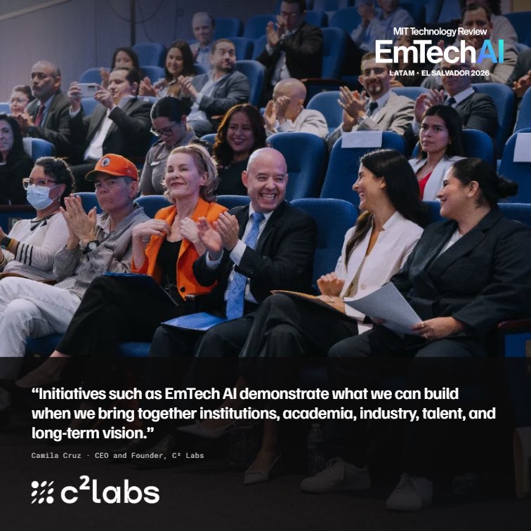 c2labs_ai's tweet photo. EmTech AI LATAM El Salvador nació de una oportunidad originada y articulada por C² Labs, y hoy se construye junto con MIT Technology Review en Español, ANIA y ESEN.

Gracias por compartir la visión de abrir nuevas conexiones y oportunidades para nuestro ecosistema. 🇸🇻 https://t.co/OJZQwO6e9L