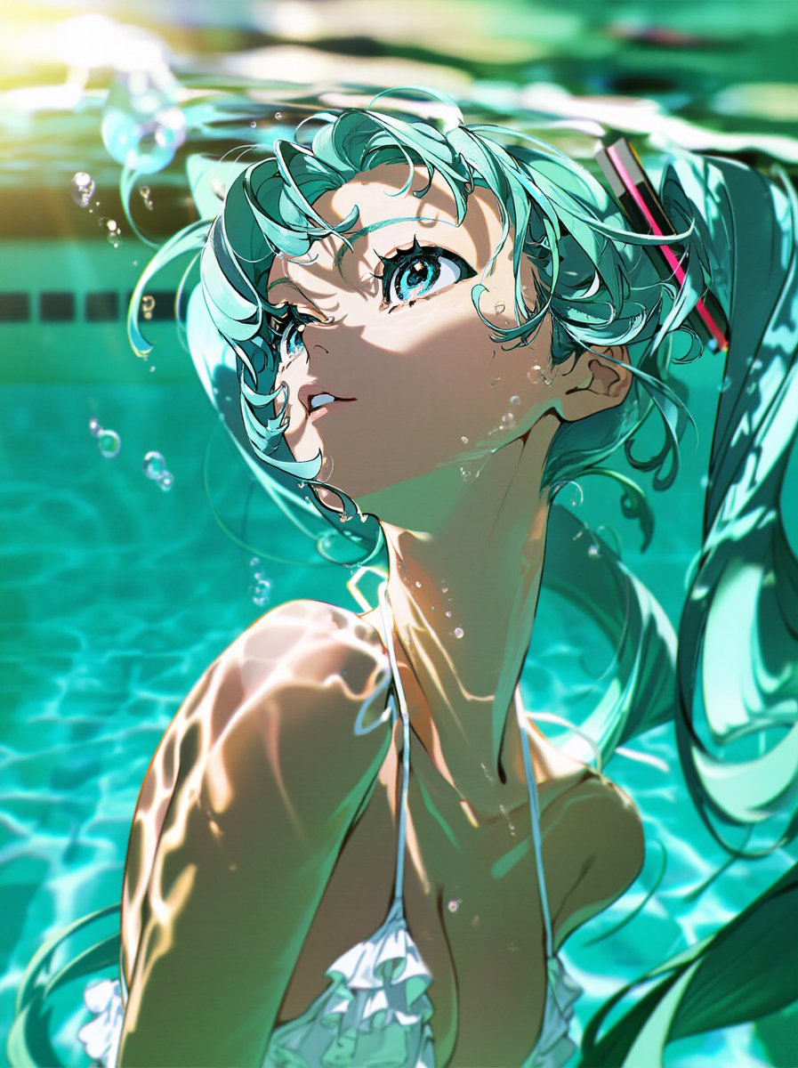 shironecoAI's tweet photo. おはようございます☀
プールに入って涼みたい
#AIart️️️️️️️️️️️️️️️️️️️️️️️️️️️️️️️️️️️️️️️️️️️️️️️️️️️ https://t.co/0XMQGtyIlZ