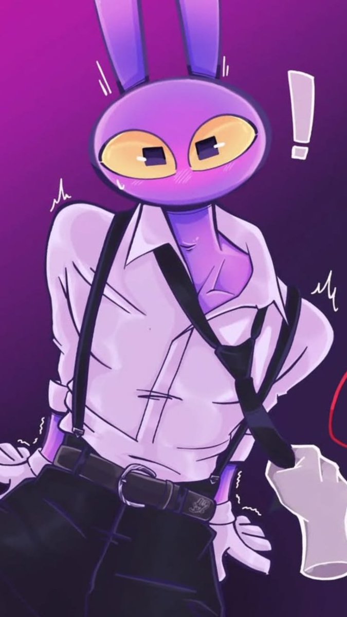 Lara_ENvtuber's tweet photo. Just trying to keep it professional but Jax has other plans 😳🐰✨

#TheAmazingDigitalCircus #TADC #Jax #TADCFanart #DigitalCircus #artist #commission https://t.co/3lrzr9Xsic