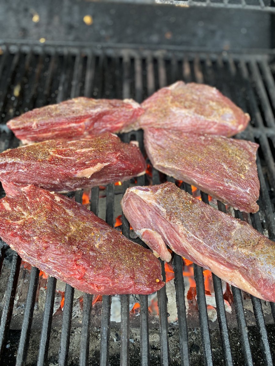 toddasmus's tweet photo. Tri-tip steaks going on the grill for a late dinner tonight. https://t.co/zSsmV6leBH