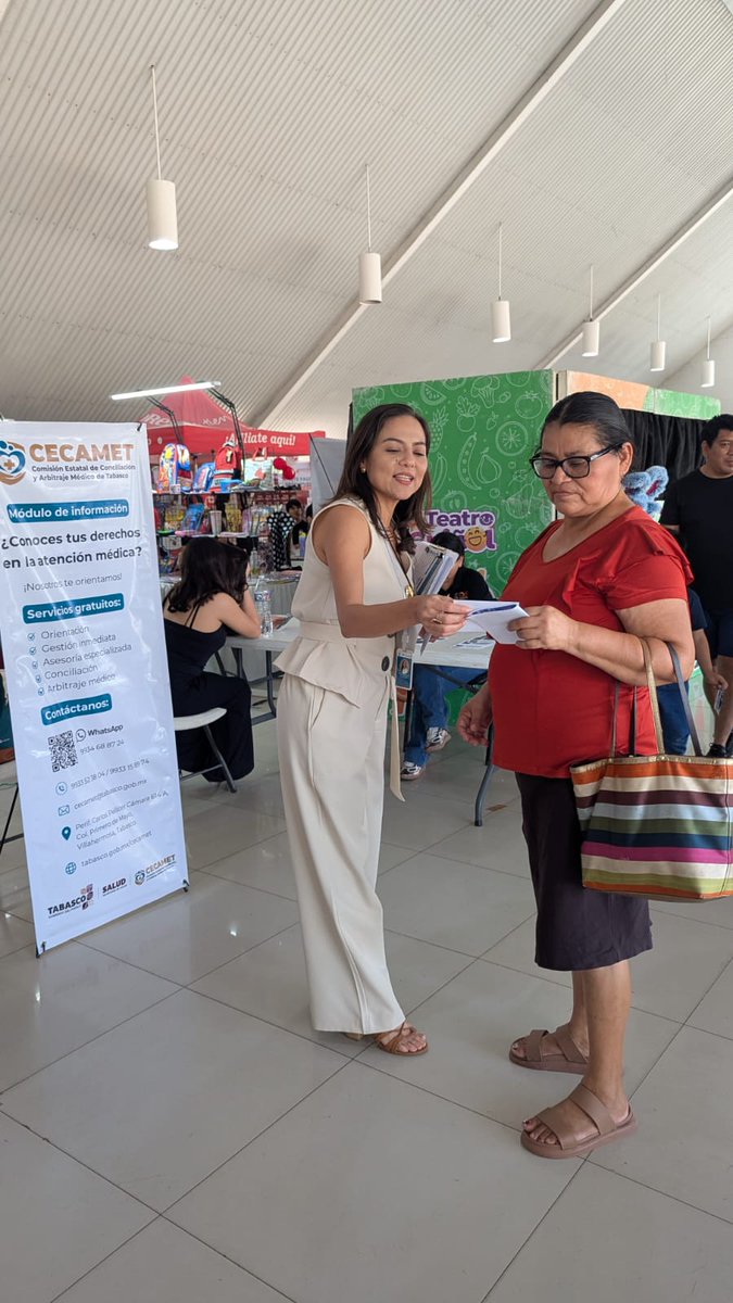 CECAMETTab's tweet photo. Hoy, la PROFECO inauguró la Feria del Regreso a Clases 2026, en el Gran Salón Villahermosa del Parque Tomás Garrido.
Como parte de esta jornada, la CECAMET instaló un Módulo Itinerante, donde se brindó información a las y los asistentes sobre los servicios gratuitos que ofrece. https://t.co/48ieppFnTb
