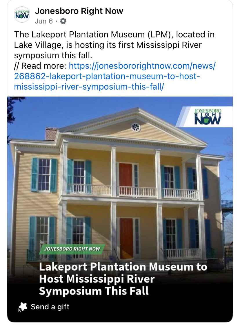 mbackyardgarden's tweet photo. From page to presentation.
Look Up Mississippi is headed to the Mississippi River Symposium. 

I’m honored to share that my presentation, “Mississippi River Reflections: Reframing Grief, Healing, and Hope Through a Delta Photographic Memoir,” has been selected for the inaugural Mississippi River Symposium, “The Mississippi in American Memory,” at Lakeport Plantation Museum in Lake Village, Arkansas, on October 9.

The presentation draws from my book, Look Up Mississippi, A Photographic Memoir and its photographs, poetry, and reflections inspired by the Mississippi Delta.

There is additional meaning in bringing this work to Lakeport Plantation Museum, a historic Delta place that preserves and interprets complex histories of people, place, enslavement, labor and memory.

For me, this selection represents another step in the journey of connecting creative expression, visual storytelling, grief education and healing, reflection and meaning-making through My Backyard Garden®.

I’m looking forward to sharing more of the story—and some of the images behind it—as we get closer to October.

Mississippi River Symposium: “The Mississippi in American Memory”
October 9, 2026 | Lakeport Plantation Museum | Lake Village, Arkansas

Weaving pathways through life’s meaningful transitions.

#LookUpMississippi #MyBackyardGardenBooks #MississippiRiver #MississippiDelta #GriefAndHealing #VisualStorytelling #PhotographicMemoir #MeaningMaking