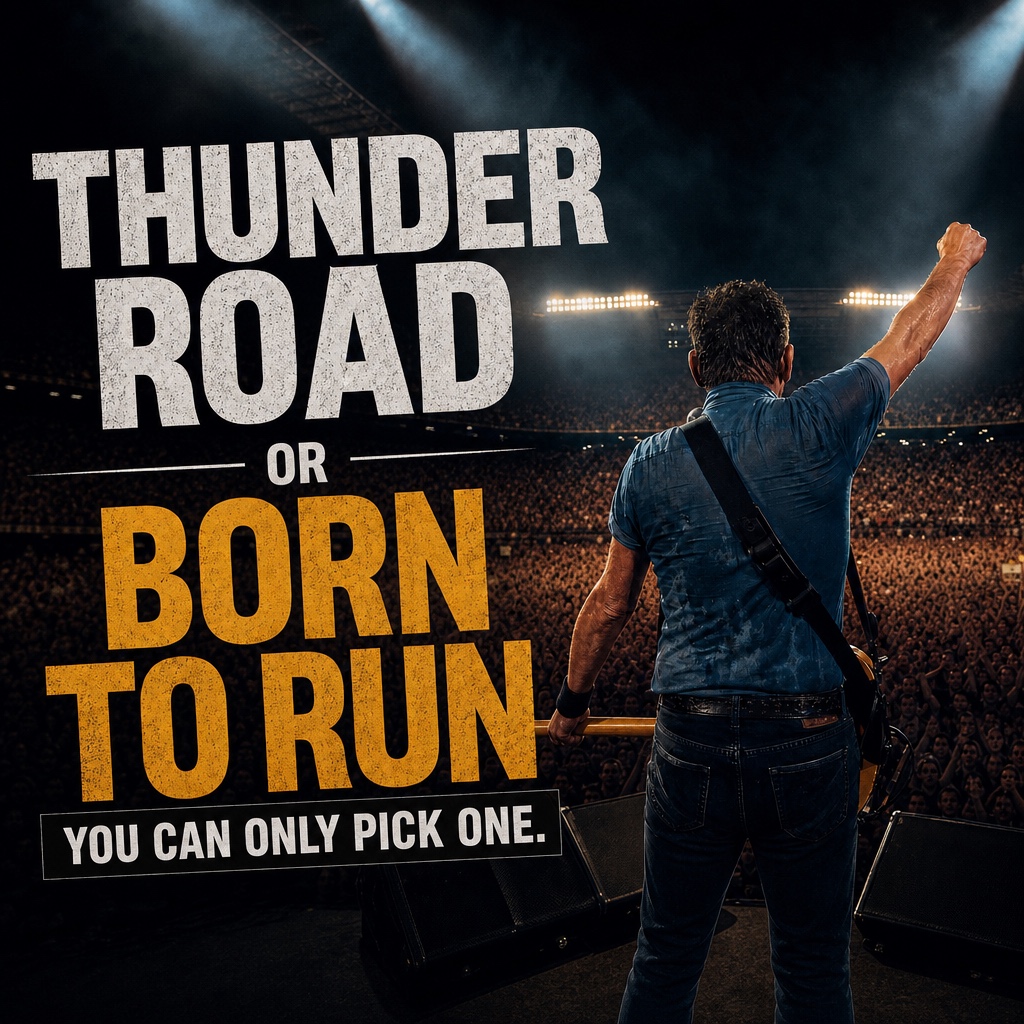 BeachTowelLive's tweet photo. 🎸 THUNDER ROAD or BORN TO RUN — pick ONE! 👇 Start a debate in the comments. The Last of the Duke Street Kings bring Springsteen back to life with every anthem! 🇨🇦 

We're coming to you:
📍 Brantford — Sanderson Centre · Sep 19
📍 London — Centennial Hall · Oct 3
📍 Barrie — Georgian Theatre · Oct 17
📍 Oshawa — Regent Theatre · Nov 20

🎟️ Tickets: https://t.co/w67R0YT28k