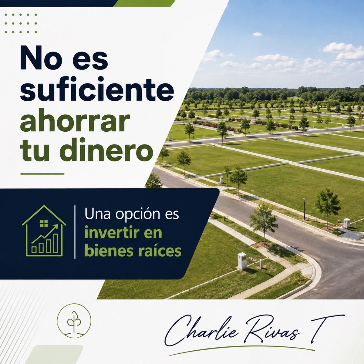 CharlieRivasT's tweet photo. Invertir en bienes raíces. https://t.co/dwuU7xFX7j
