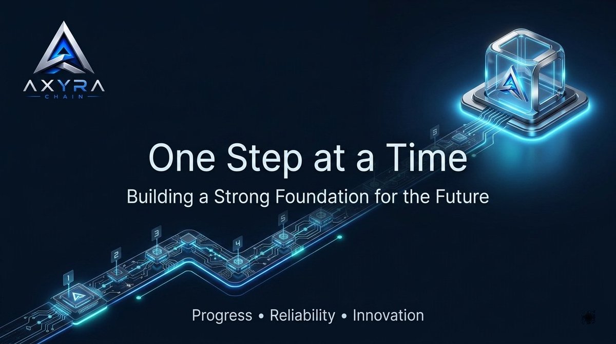 AxyraChain's tweet photo. Strong ecosystems are built one step at a time.
AXYRA Chain is focused on developing reliable technology, improving the user experience and building a foundation for the future of Web3.
No shortcuts. Just progress.
#AXYRAChain #Blockchain #Web3 #Innovation @cryptocom #usdt https://t.co/Ch2qCCmW7r