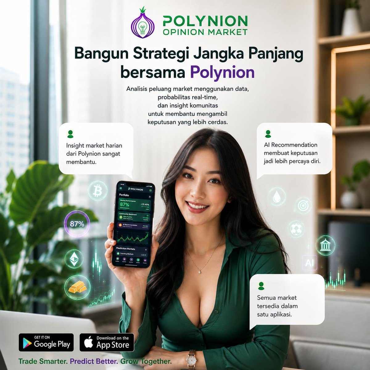 Polynion's tweet photo. π Strategi jangka panjang dimulai dari keputusan yang lebih terukur.
Market selalu bergerak, tapi keputusan terbaik bukan hanya soal mengikuti tren. Dengan data, probabilitas real-time, dan insight komunitas, kamu bisa melihat peluang dari perspektif yang lebih luas.
#polynion https://t.co/MItyAMPzzl