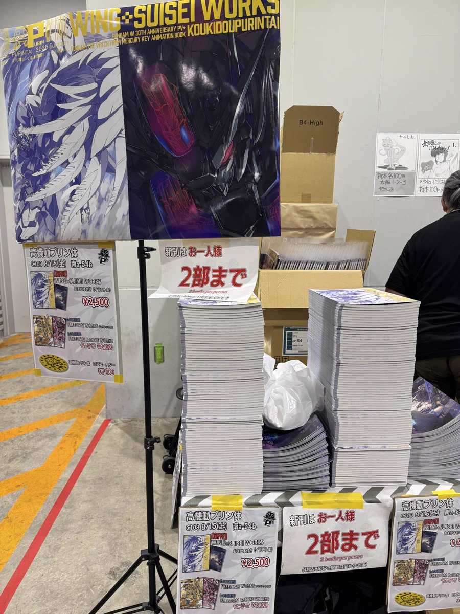 本 ガンダムWING+SUISEI WORKS おまけ本 高機動プリン体コミケ108