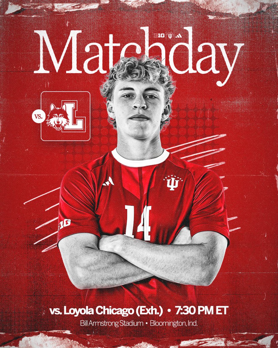 IndianaMSOC's tweet photo. Saturday night soccer at The Bill.

🆚 Loyola Chicago
⏰ 7:30 p.m. ET
📍 Bill Armstrong Stadium https://t.co/YJfkE1ssfN
