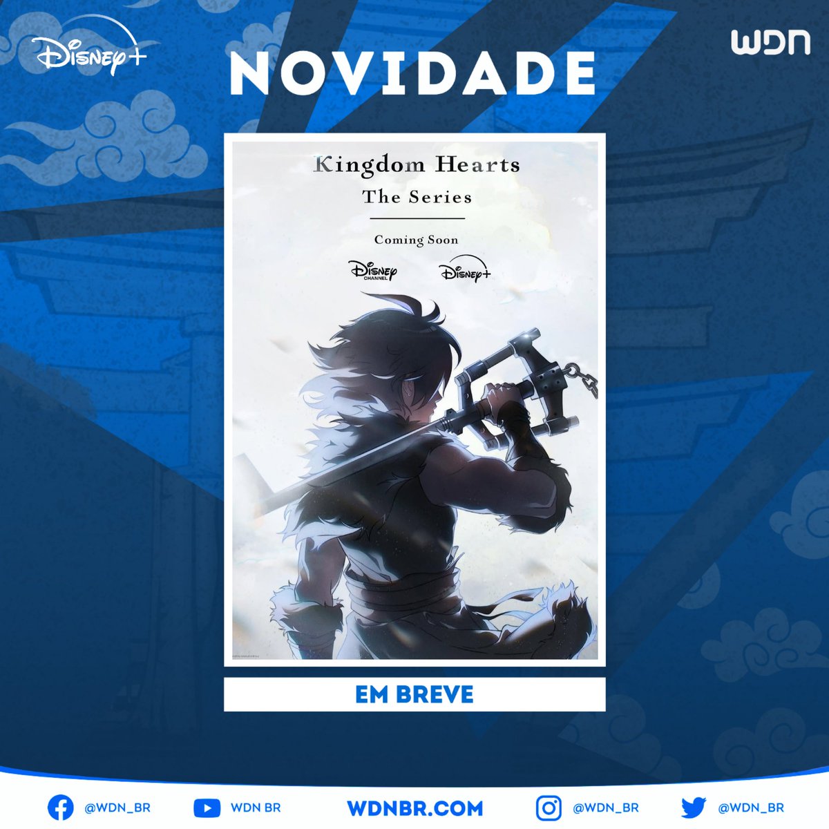 wdn_br's tweet photo. 🔑 Durante o Disney D23, foi anunciado uma nova série animada de 'KINGDOM HEARTS' - baseada na aclamada franquia de jogos da SQUARE ENIX (em parceria com seu criador, Tetsuya Nomura).

⚔️ A animação chega em breve ao @DisneyPlusBR!
#D23 #KINGDOMHEARTS #Disney #SQUAREENIX https://t.co/PMFxnoCmFw