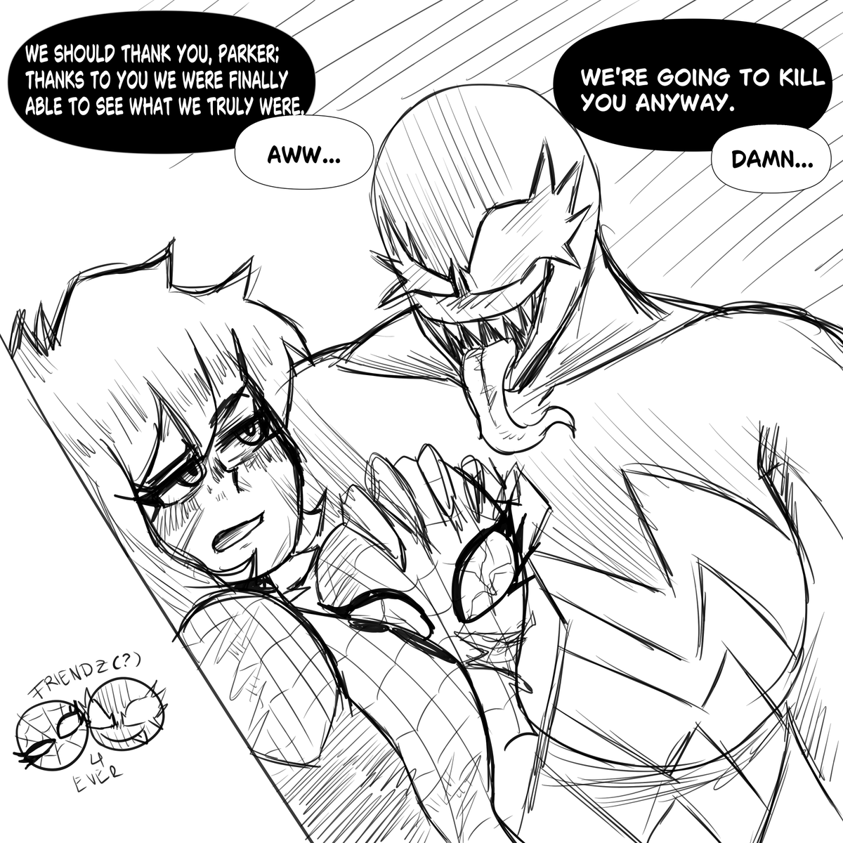 Eviebby_draws's tweet photo. She-Venom too?
uhhhhh--- https://t.co/9nrJ7iaeLH