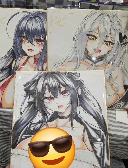 sora0ryu's tweet photo. 12時から頒布予定の色紙はこちらになります！ https://t.co/Gwq7pTre5D