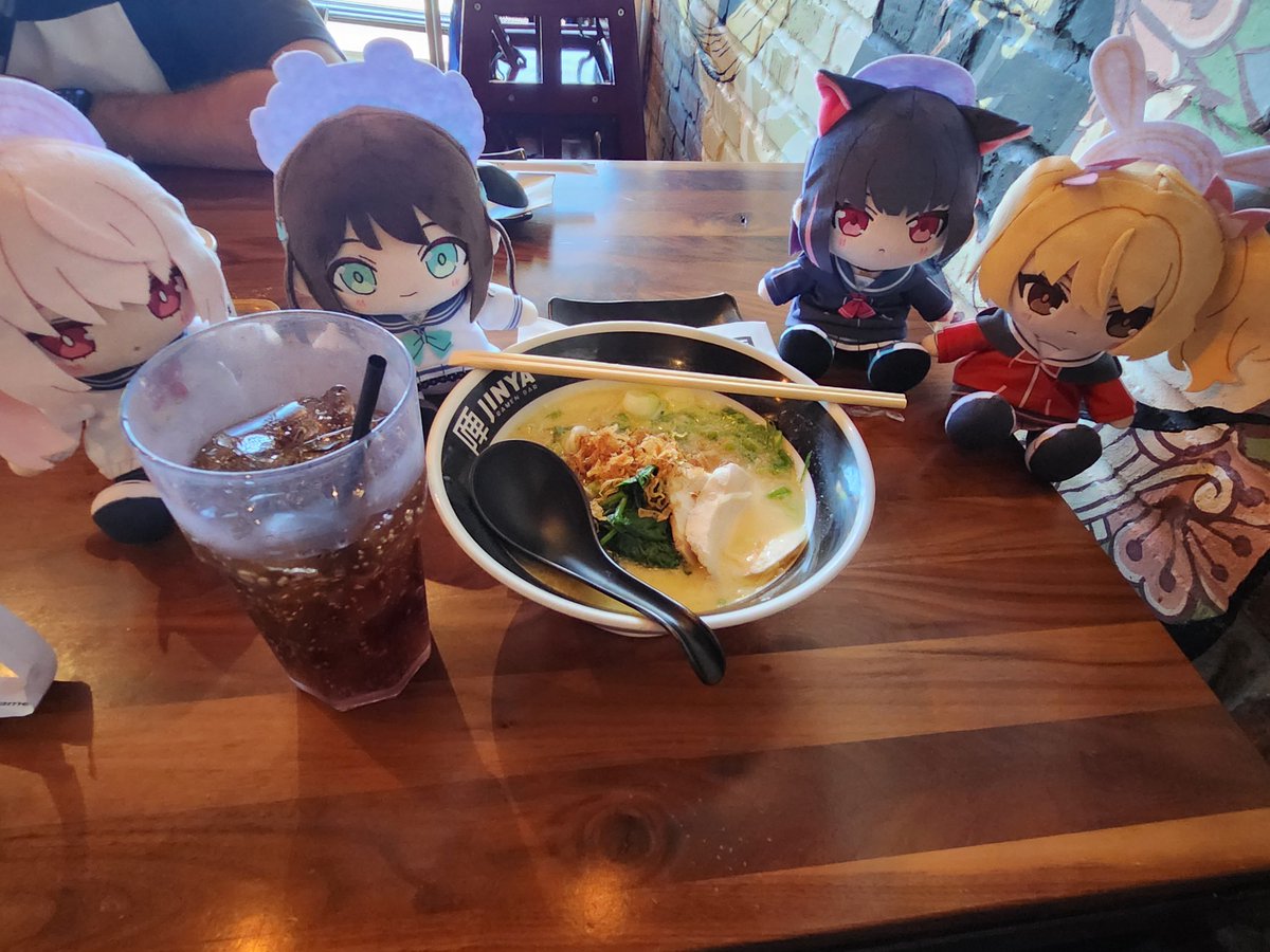 SporgSensei's tweet photo. After school sweets club hangout. 
Kazusa: sensei, they're right.  The best things in life are desserts.
#ブルアカぬいぬい部 https://t.co/kLQ6qOvjX5