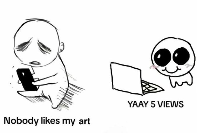 imvtElaine's tweet photo. Why does nobody like my art?
#VTuber https://t.co/TMH5HUxVaV
