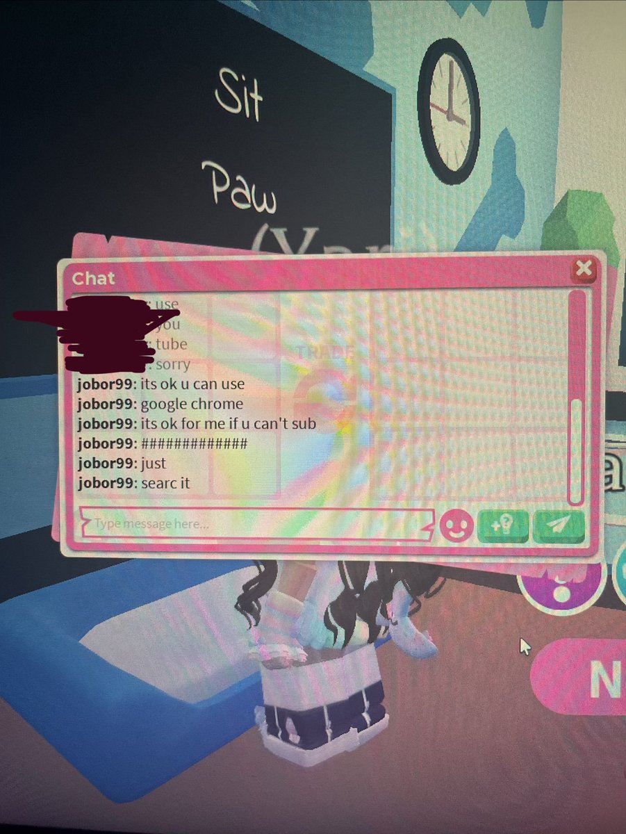 1tssuk1's tweet photo. Jobber99 @PlayAdoptMe a new hacker going around. Adopt me players make sure to not give them any information or fall for the scam by subscribing they can hack your google and your roblox account alongside it. @Roblox  (more ss in replies) https://t.co/Q5B7680Hs2