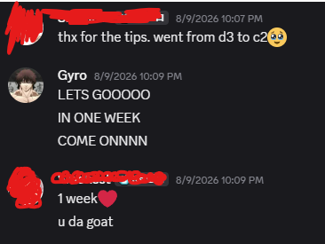 ExplosiveGyro's tweet photo. Current #1 Coach on @TryMetafy for RL!

Been working really hard on helping people from as low as Plat to as high as SSL!

Will be posting some of my students recent achievements over the next couple weeks! All from the last month!

Book if you want to RANK UP! https://t.co/0fWCOV8G7A