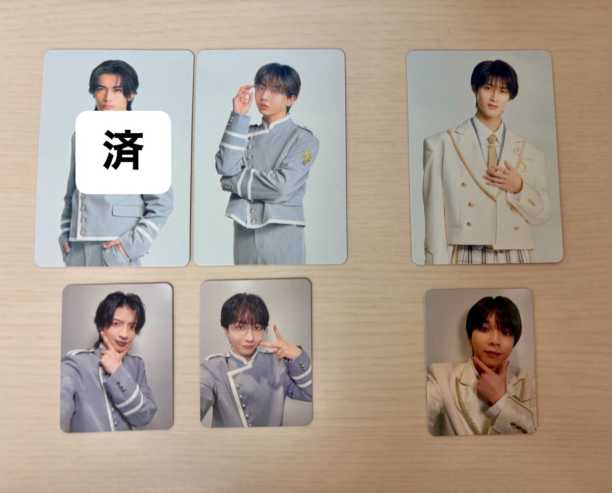 mimi__otaku's tweet photo. Yes!東京 封入トレカ 交換 EBiDAN

出）TETTA REI 山中 千田 長野 杢代 曽野 塩﨑（画像参照）

求）吉田仁人 ヒーロー大小
      松村和哉 周年盤小以外
      桜木雅哉 ヒーロー大 通常盤小
（山中は⇔ヒーロー吉田のみ）

異種交換可能です
15日エビライでお手渡し
お気軽にお声がけください✨ https://t.co/72YhglxMXU