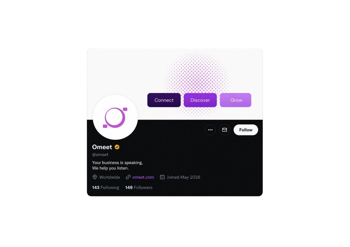 BiglyStudio's tweet photo. Brand Exploration : Omeet  

Omeet is an AI-powered SaaS platform that helps businesses uncover hidden opportunities from everyday operations, turning business signals into actionable insights https://t.co/iIvdDvZ1MQ